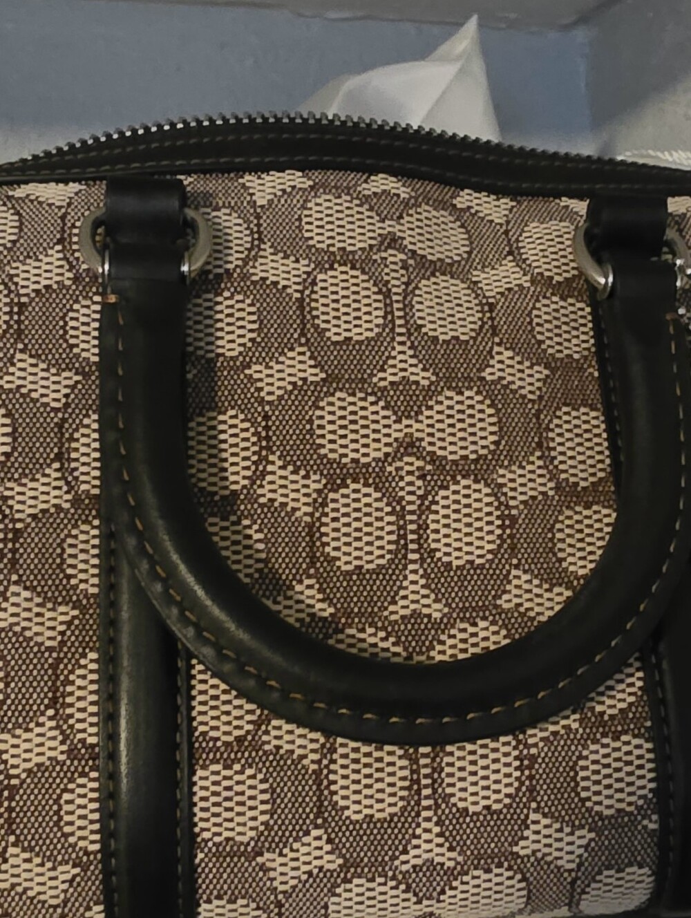 Coach Ruby Satchel 25 Textile Jacquard